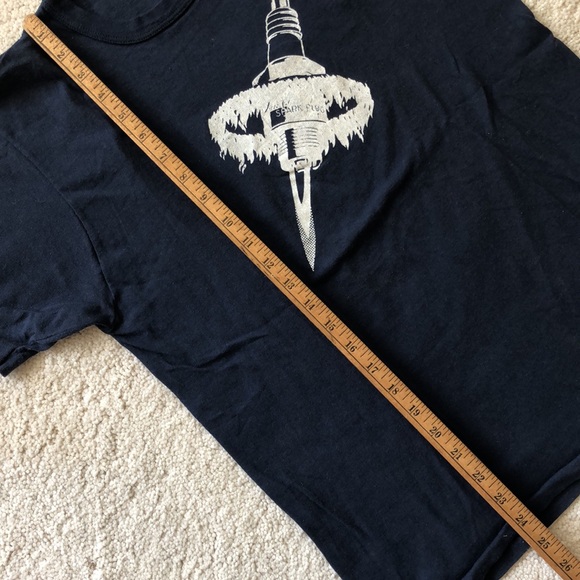 Vintage spark plug design dark blue tee shirt - Picture 8 of 8